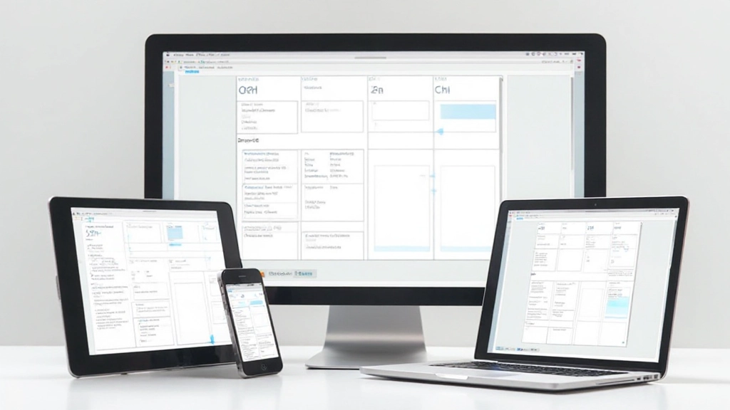 Responsief layout-raster dat aangeeft hoe elementen op verschillende schermgrootten verschuiven