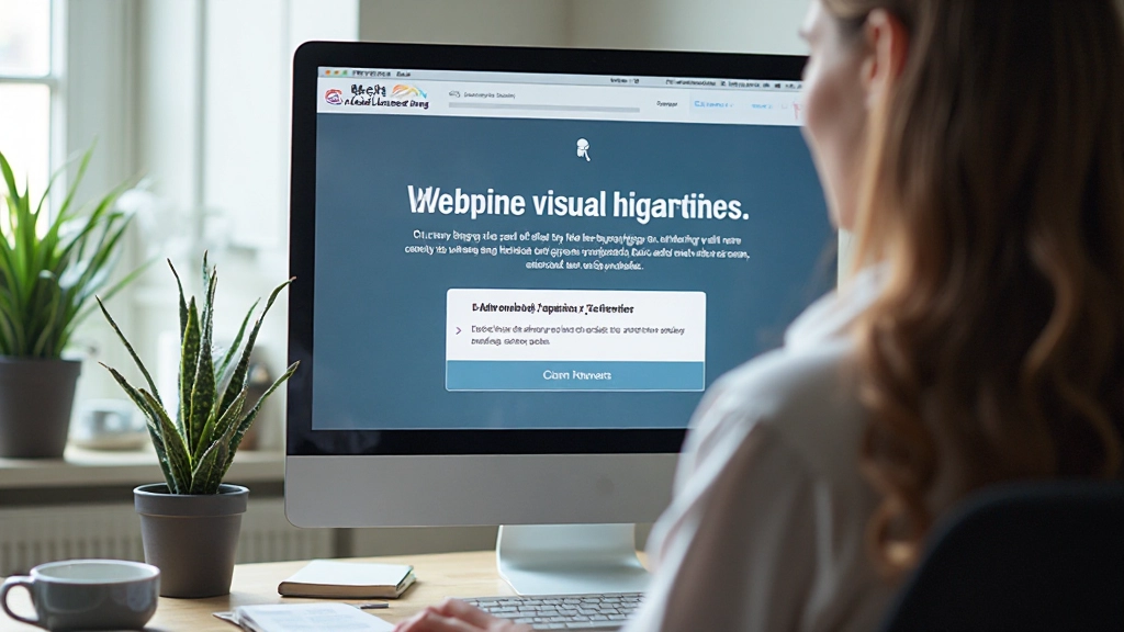 Website screenshot met duidelijke hiërarchie tussen koptekst, subtitel en call-to-action button